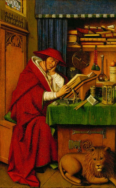 Jan van Eyck, <i>Saint Jérôme étudiant</i>